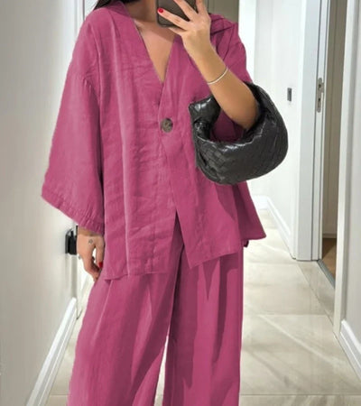 Teresa Set | full trousers and loose jacket