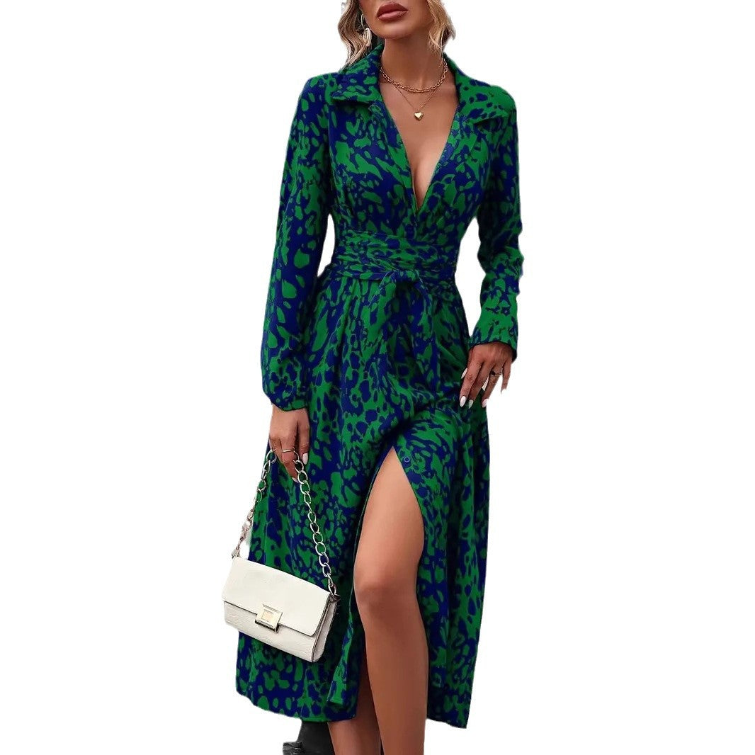 Ingrid | Fitted print dress