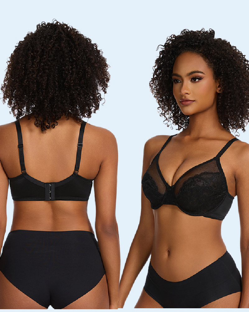 WHITE | Bra Net Lace Ruffled