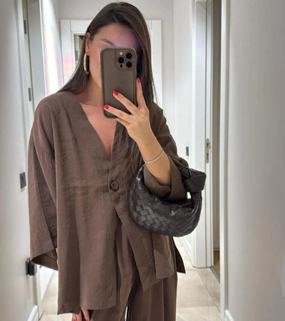 Teresa Set | full trousers and loose jacket