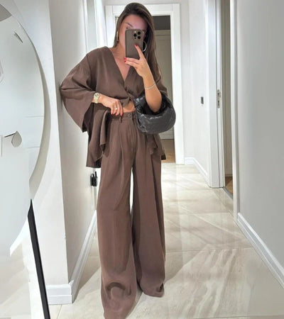 Teresa Set | full trousers and loose jacket