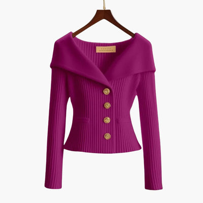 Mischa | Ribbed Button-Up Cardigan