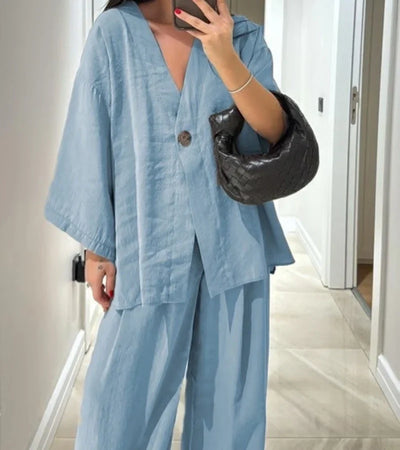 Teresa Set | full trousers and loose jacket