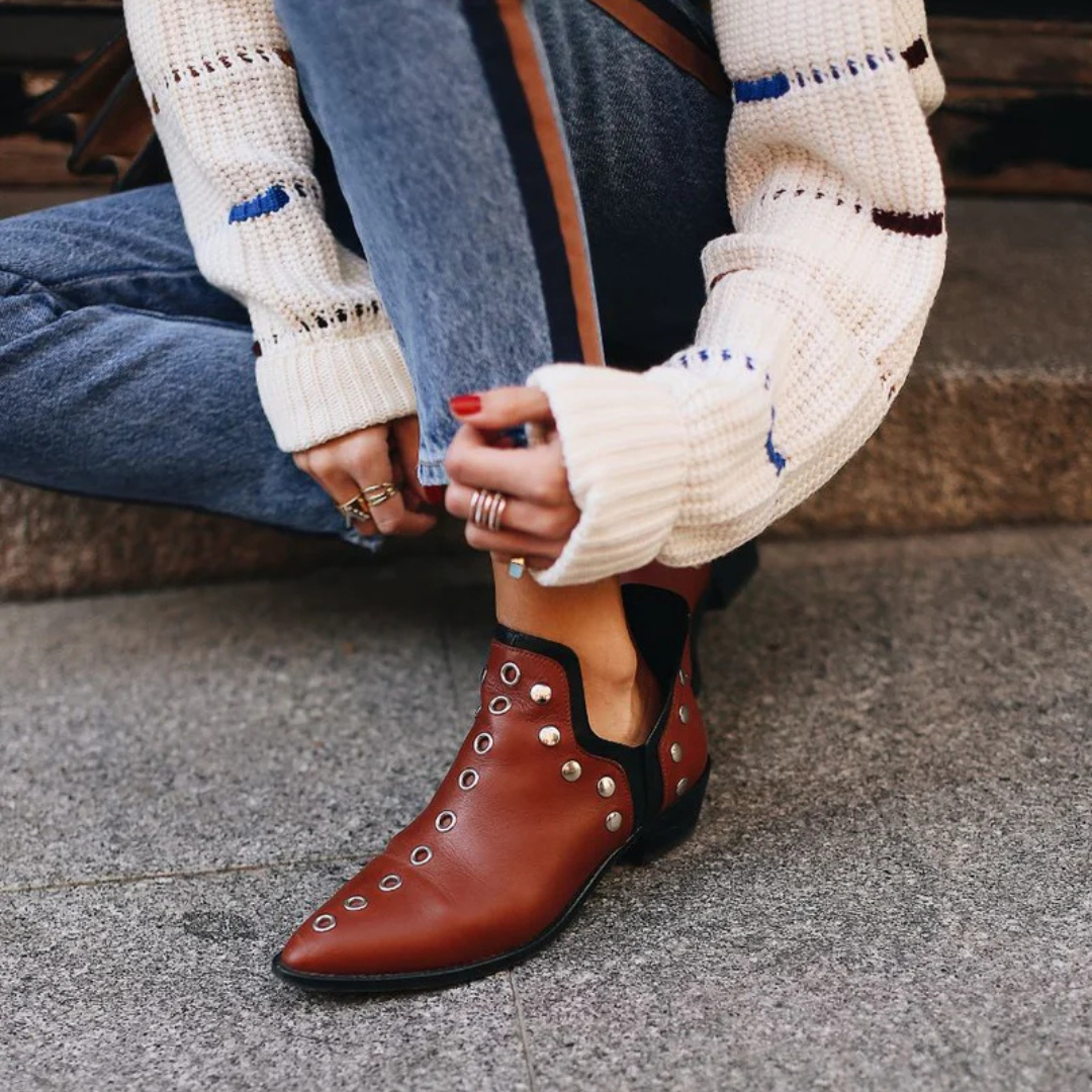 Sophie | Chic Boho Suede Ankle Boots