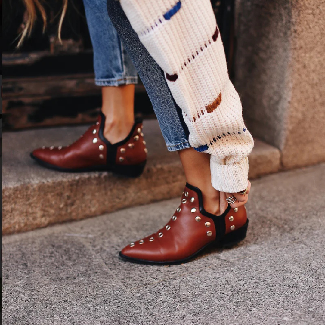 Sophie | Chic Boho Suede Ankle Boots