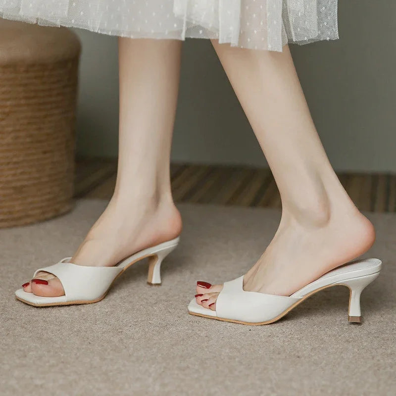 Victorian Soft Leather Heel Shoes