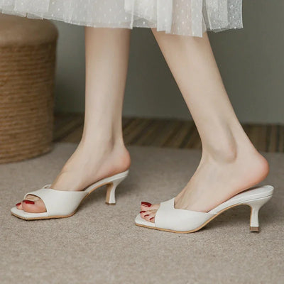 Victorian Soft Leather Heel Shoes