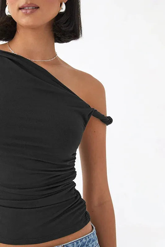 Vina Slim Fit Single Strap Top