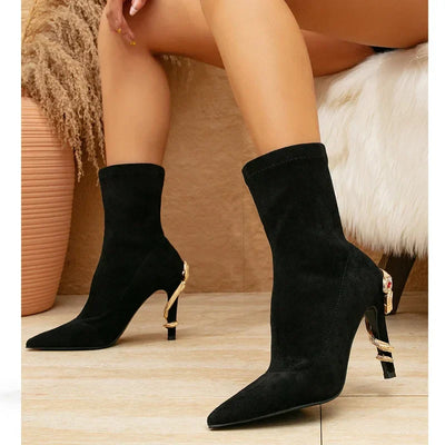 Medusa Rhinestone Crystal Boots