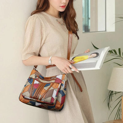Mosaic Leather Handbag