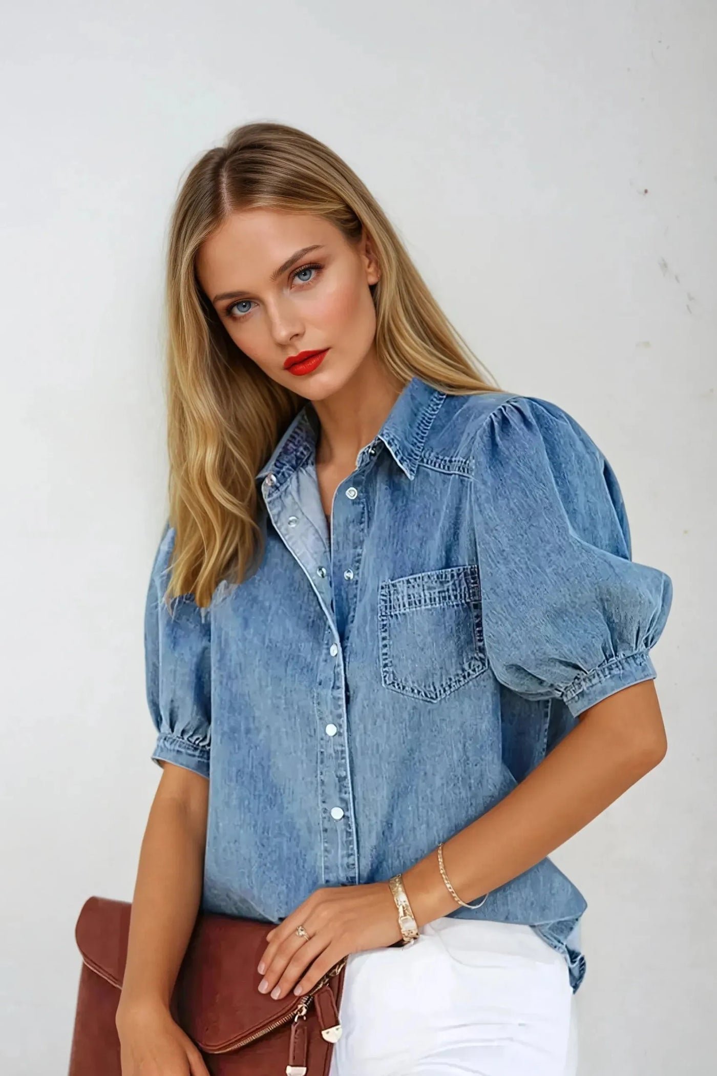 Chloe Denim Blouse