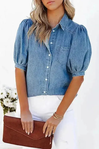 Chloe Denim Blouse