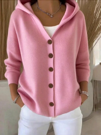 Eleanor | Hooded Cardigan with Buttons