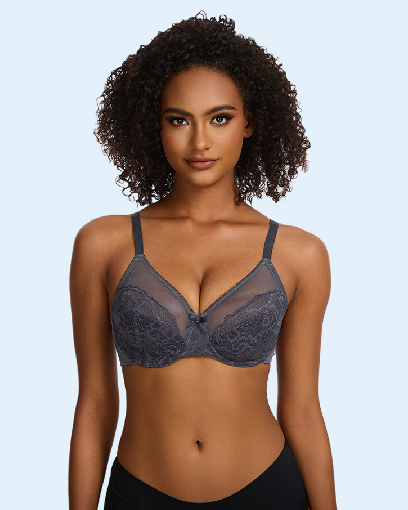 WHITE | Bra Net Lace Ruffled