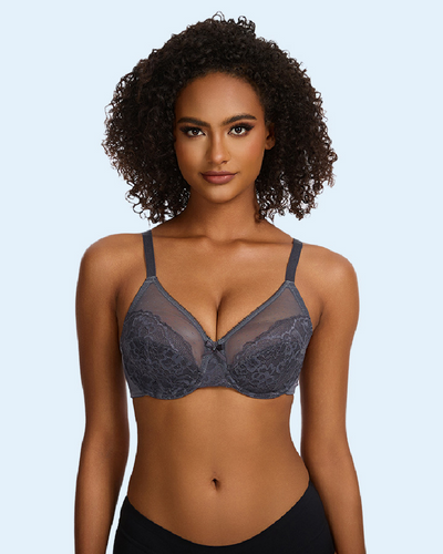 WHITE | Bra Net Lace Ruffled