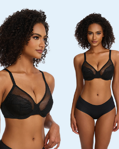 WHITE | Bra Net Lace Ruffled